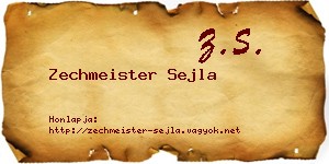 Zechmeister Sejla névjegykártya